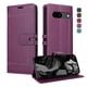 thumbnail image 4 of Premium Wallet Case for Google Pixel 8A with Card Slots & Kickstand, Flip Cover Purple, 4 of 6