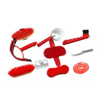 Magideal - 10X Kit De Aseo Para Caballos, Juego De Cepillos Para Caballos, Profesional, Para Baño, Cepillos Para El Aseo De Equinos, Juego De Suministros Para El