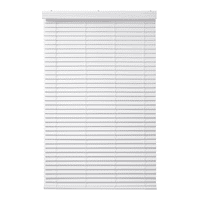 Aura Home - Persiana Roller Manual Estilo Madera Pvc 160X250 Cm 50 Mm Color Blanco Texturado Marca Aura