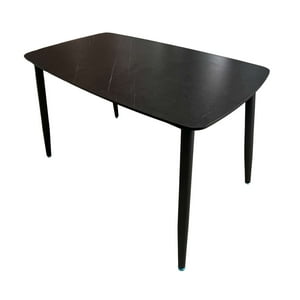 Velazio - Mesa De Comedor 120X70 Cm Para 6 Personas Oval Negra