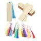 thumbnail image 1 of Marcapáginas De Madera Sin Terminar Con Borlas, Accesorio Multifuncional, 24 Piezas, 1 of 5