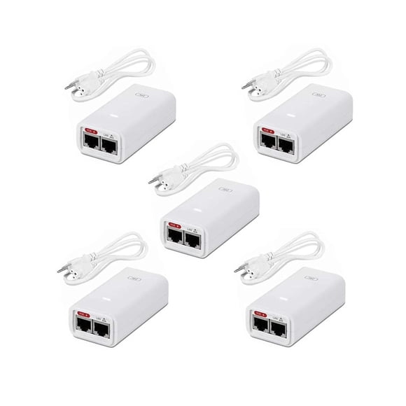 Adaptador PoE Ubiquiti Networks 12 W 24 V 0,5 A (paquete de 5)