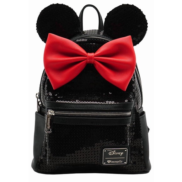 Mochila Loungefly Minnie Mouse con lentejuelas 26 × 23 × 11 cm