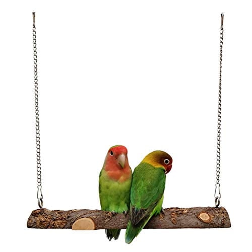 Columpio con forma de pájaro YJJKJ para periquito, cacatúa, cacatúa, conure