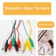 thumbnail image 3 of Pinzas de cocodrilo Swaytail 10 piezas 49 cm 5 colores cables de prueba, 3 of 6