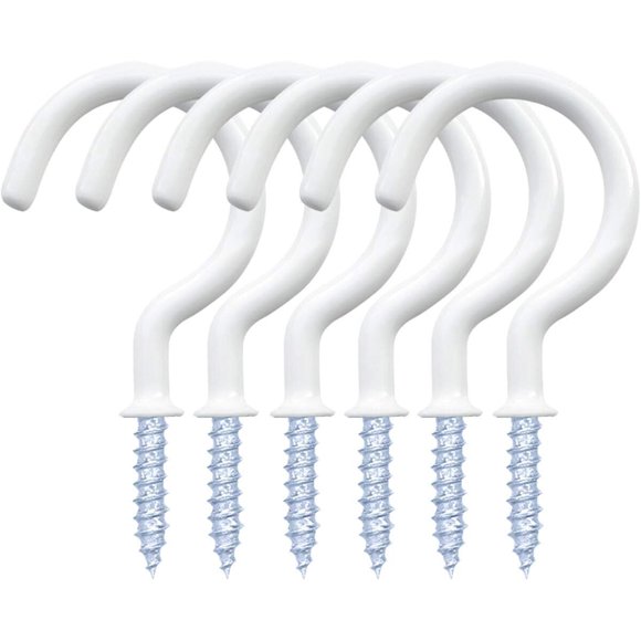 Ganchos de tornillo Yuntop de vinilo, 12 unidades