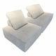 thumbnail image 1 of Juego 2 Sofa Modular Individual 85x85x70cm Alta Elasticidad Color Beige Diseño De La Tela Rayado, 1 of 7