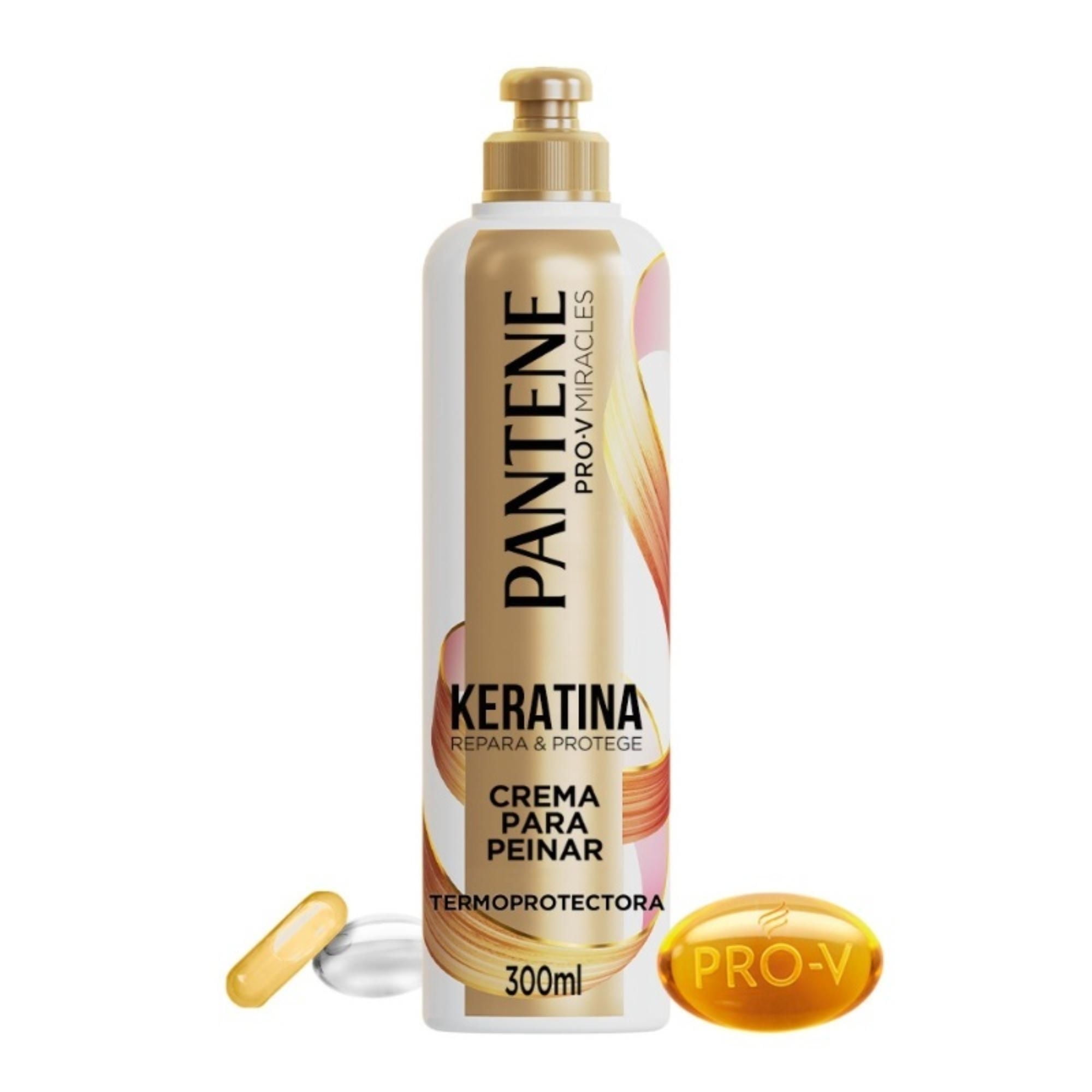 Crema De Peinar Termoprotectora Con Keratina Pro Vitamina B5 300 ml Pantene