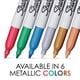 thumbnail image 2 of Rotulador permanente SHARPIE Metallic Fine Point Gold, 4 unidades, 2 of 5