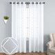 thumbnail image 3 of Cortinas Koufall, color blanco transparente, 244 cm de largo, para sala de estar, 2 paneles, 3 of 6