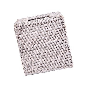 Magideal - Cubierta De Caja De Pañuelos, Soporte Para Pañuelos Extraíble, Estilo Vintage Cuadrado, 14Cm, Servilletero Para Decoración Del Hogar, Soporte De Papel Blanco