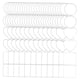 thumbnail image 3 of LLavero de acrílico de 100 Uds., suministros de bricolaje con Kit de agujeros, adorno para colgantes de llavero, llavero artesanal de, 3 of 5