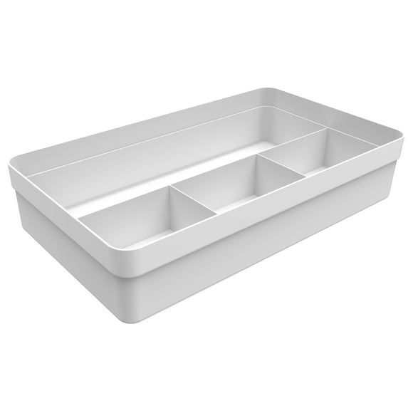 Organizador De Cajón Logic 4 Secciones Blanco