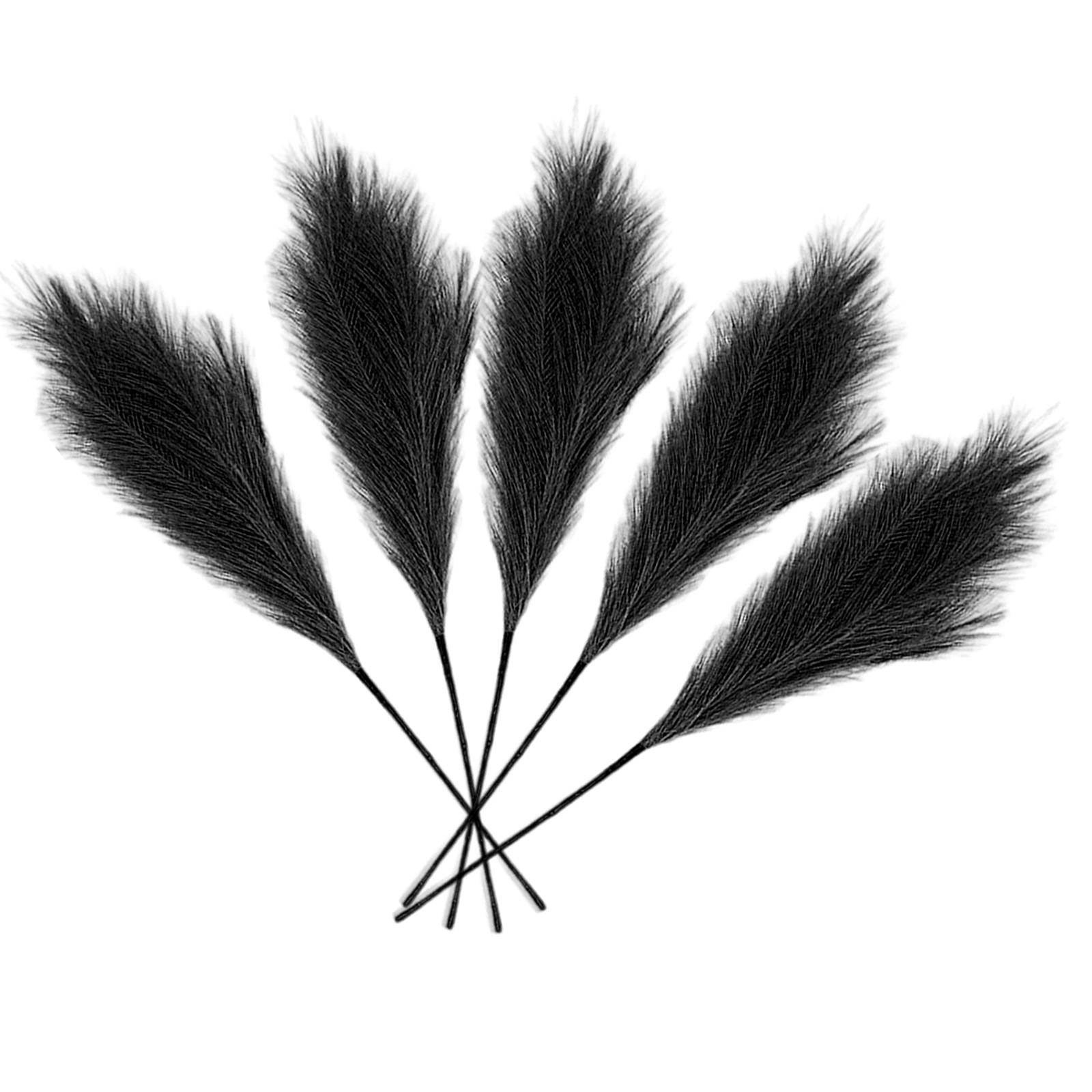 Bothyi - Faux Artificial Pampa Grass 70Cm Ramo De Decoración Para La Decoración Del Hogar Negro