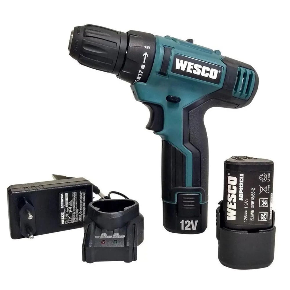 Wesco - Atornillador Inalámbrico 10mm + 2 Baterías + Cargador Ws2531
