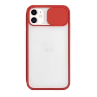 Genérico - Carcasas Silicona Protección Cámara Matte Para Iphone 11 Pro Max Rojo