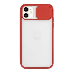 Genérico - Carcasa Silicona Protección Cámara Mate Para Iphone 13 Rojo