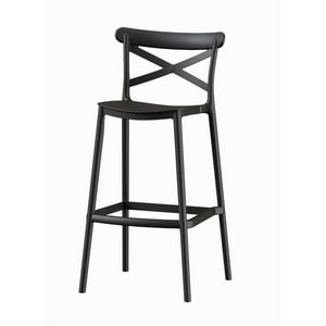 Escandinavia - Piso Taburete Silla Alta Bar Cocina Danessa 75Cm Negra Negro Tamaño Unico