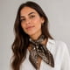 thumbnail image 5 of Pañuelo tipo seda 70 x 70 bandana elegante cafe Talla Única, 5 of 5