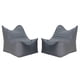 thumbnail image 1 of Pouf Potter 2 Cuerpos Felpa Gris, 1 of 6