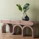 thumbnail image 2 of Mesa de Arrimo Triple Curve de Madera, 2 of 10