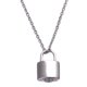 thumbnail image 4 of Mini Candado, Collar De Urna De Cremación, Colgante De Recuerdo Para Amigos, Mujeres, Hombres, Plata, 4 of 5