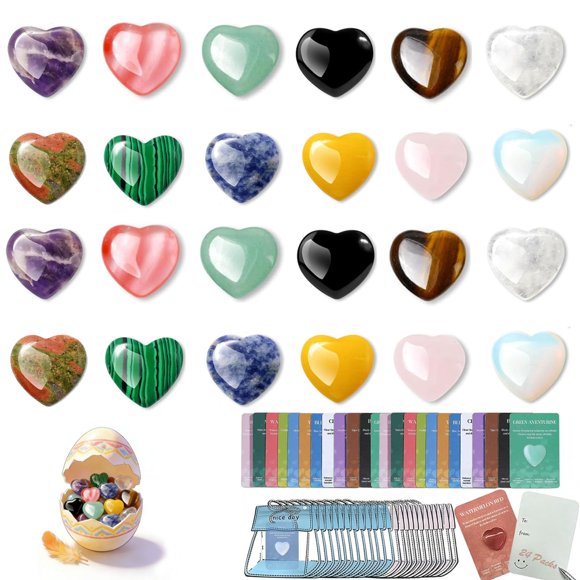 Regalos de Fiesta BECUAZC 24 piezas Gemas de Corazón al por mayor