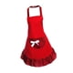 thumbnail image 1 of Delacmoto de Bowknot Divertido con Bolsillos, para Mujeres, Niñas, Adornos, Adornos, Restaurante, Delantal de Pasteles para Mujeres, Criada, Diseño Rojo, 1 of 5