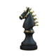 thumbnail image 1 of Estatua De Piezas De Ajedrez Con Resina De Pintura Dorada, Regalo Para Escritorio, Sala De Estar, Oficina, Forma De Caballo Negro, 1 of 5