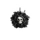 thumbnail image 2 of Adorno de Puerta con Calavera y Rosas Negras 40 x 40 cm Halloween - Frank & Mortis, 2 of 3