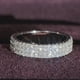 thumbnail image 1 of Eternity Ring - 925 Sterling Silver Wedding Band with Zircon Decor - Perfect Engagement Finger Ring for Women, 1 of 4