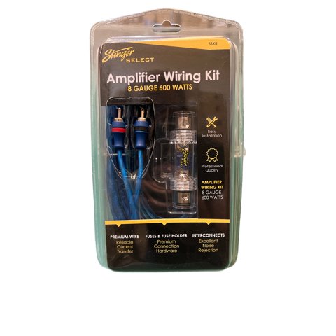 Genérico - Kit De Cables Instalacion Stinger Ssk8 De 8 Gauge