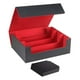 thumbnail image 2 of Caja Para Baraja De Cartas Coleccionables, Duradera, Con Capacidad Para 1800 Tarjetas, Estuche Para Tarjetas Deportivas Estándar, Negro Y Rojo, 2 of 5