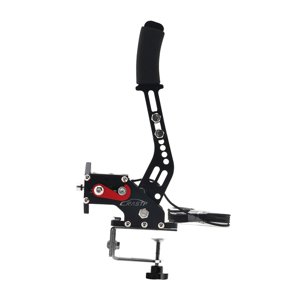 Magideal - Freno De Mano Usb Juego De Pc Freno De Mano Usb 16Bit, Fácil De Montar, Aluminio, Freno Rendimiento Analógico Freno De Mano Para Accesorios Consola De Negro