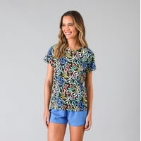 Pijamas Fls M. Corta + Short Flores Mujer 33884-172