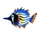 thumbnail image 5 of Peces Pintados A Mano Decoración De Pared Escultura De Pez Tropical Para Decoraciones Amarillo, 5 of 5