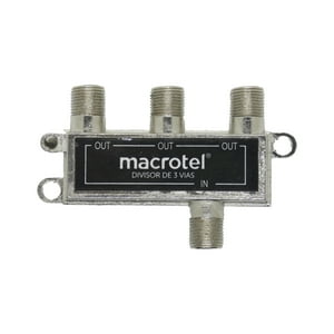 Splitter Coaxial 1×3 Macrotel Para Tv Y Cable