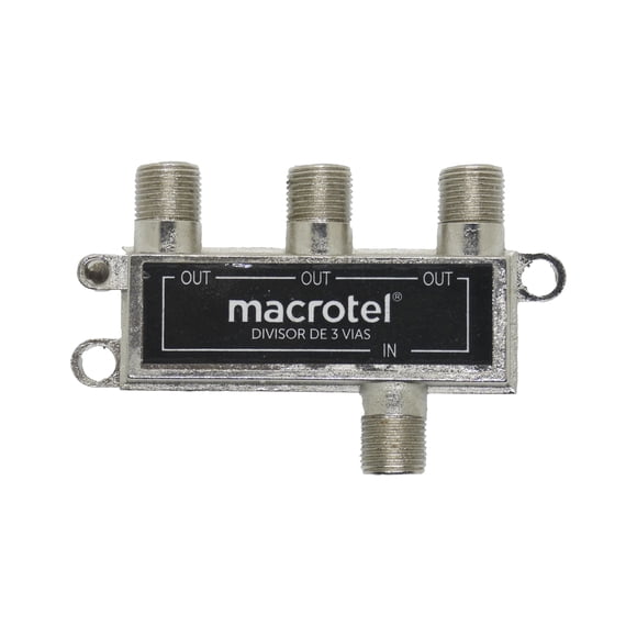 Splitter Coaxial 1×3 Macrotel Para Tv Y Cable