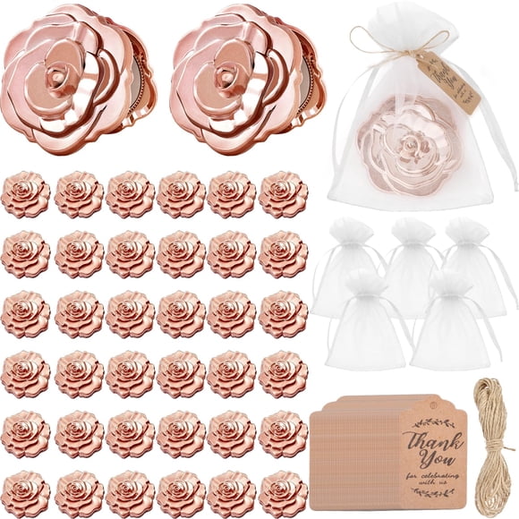 Espejos Compactos Jicoyin 6,5 cm Oro Rosa (Pack de 50)
