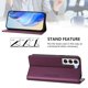 thumbnail image 3 of Funda Billetera con Soporte para Samsung Galaxy S21 FE 5G Bloqueo RFID Plegable Violeta, 3 of 6