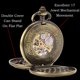 thumbnail image 5 of Reloj de bolsillo SIBOSUN Skeleton Mechanical Bronze para hombre, 5 of 9