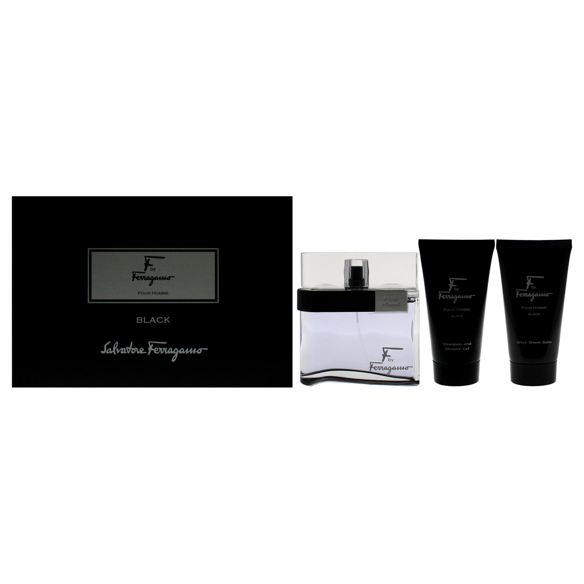 Set De Regalo Perfume Salvatore Ferragamo F Black Edt 3 Piezas