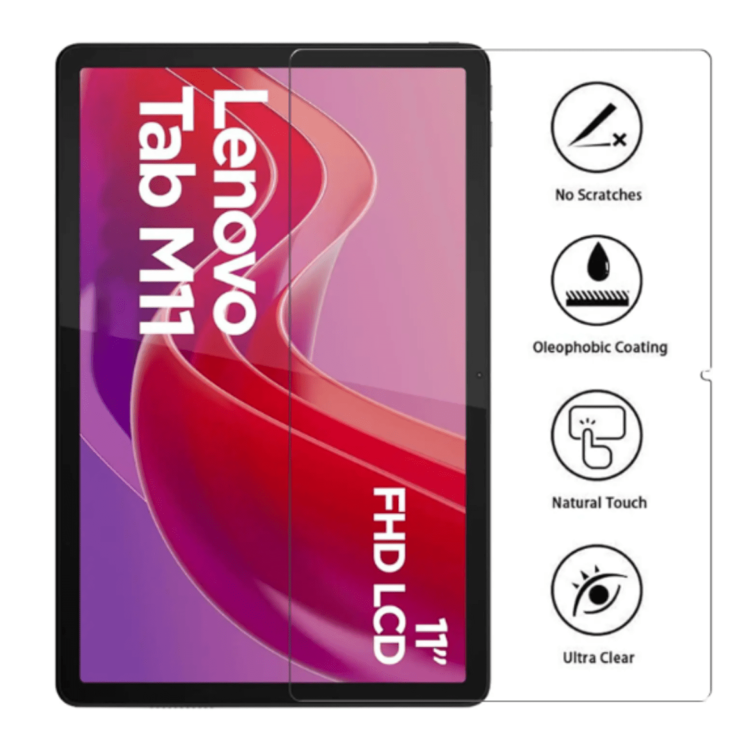 Mar Cases - Lámina Mica Vidrio Templado Para Tablet Lenovo M11 11 2024