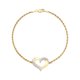 thumbnail image 1 of Pulsera Brilliance Oro 10K Corazón 7.5 in 2 mm CZ15, 1 of 3
