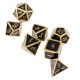 thumbnail image 4 of Juego De Dados Poliédricos De 7 Piezas, Juego De Dados De Juego De Guerra, Juego De Dados De Aleación De Colores, Negro, 4 of 5