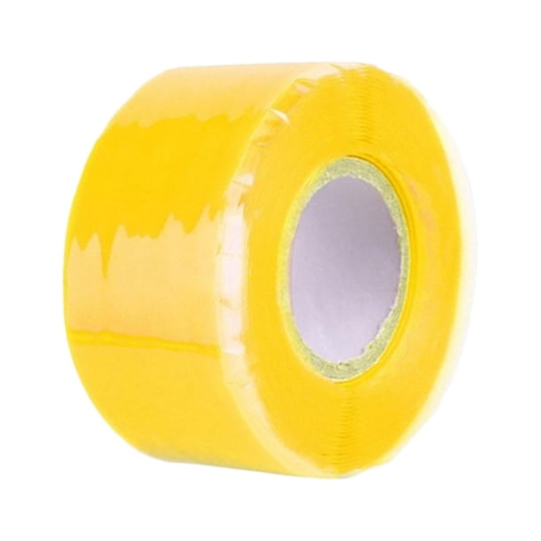 Cinta de silicona autofundible, cinta de silicona para plomería, cinta de sellado a prueba de fugas impermeable, cinta de agarre de silicona, cinta de Amarillo