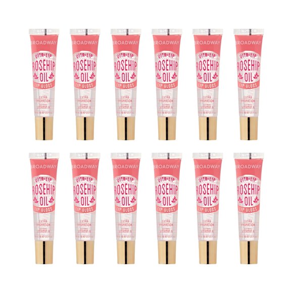 Brillo de labios Ruby Kisses Broadway Vita-Lip Clear (12 unidades de rosa mosqueta)