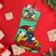 thumbnail image 4 of El Show de Pájaro Loco Tema: Calcetines de Navidad, fino lino blanco para colgar en escaleras y chimenea, decoración navideña para el hogar, regalo de Navidad.54cm×38cm, 4 of 5