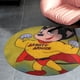 thumbnail image 4 of Mighty Mouse: Las Nuevas Aventuras Alfombra Redonda de Felpa Coral, Antideslizante, No Desprende Pelusas, Lavable y Duradera para Salón, Dormitorio y Habitación de Niños 60cm, 4 of 6