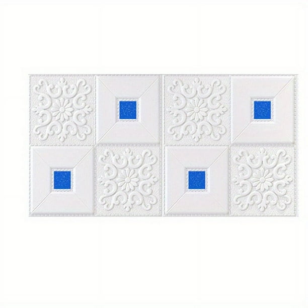 8pcs 3D Wall Sticker Imitation Brick Bedroom Decoration Waterproof Self-adhesive Wallpaper For Living Room Kitchen TV Backdrop